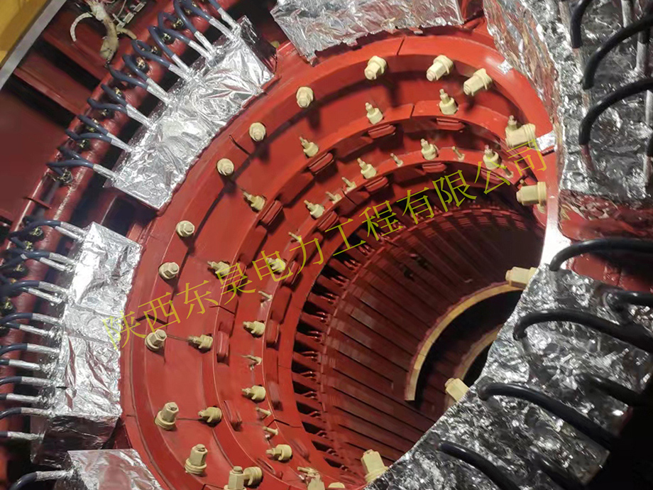 巴基斯坦电厂发电机ROS端部模态等试验项目